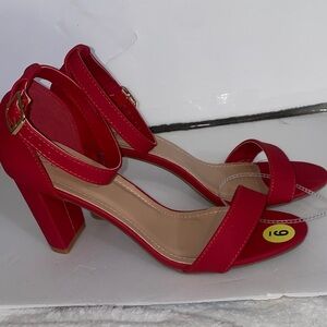 Smartty  Red Block Heels